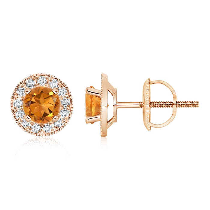 AAA - Citrine / 1.76 CT / 14 KT Rose Gold