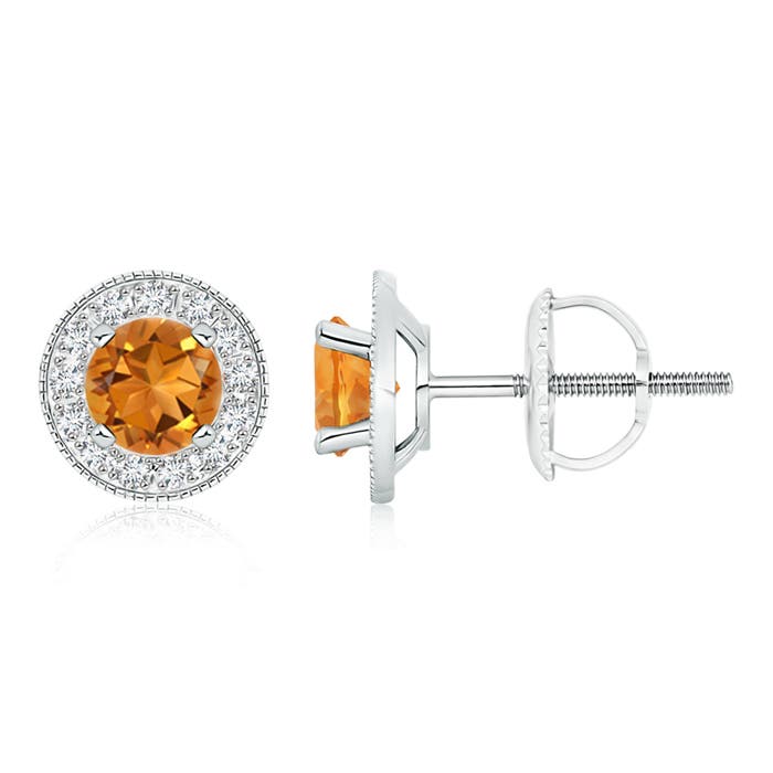 AAA - Citrine / 1.76 CT / 14 KT White Gold