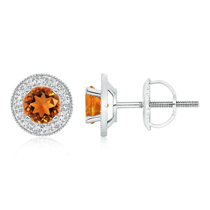 AAAA - Citrine / 1.76 CT / 14 KT White Gold