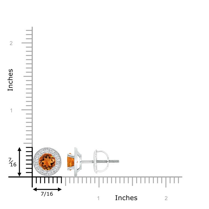 AAAA - Citrine / 1.76 CT / 14 KT White Gold