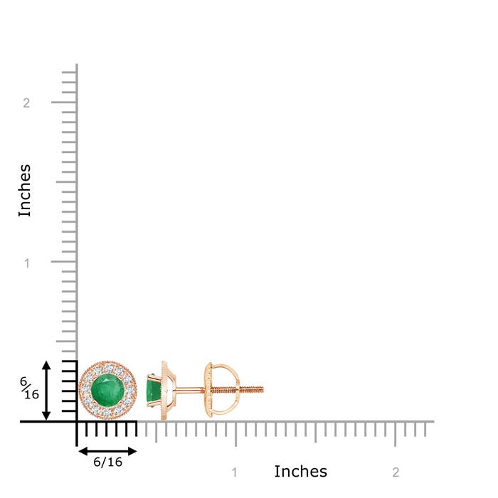 A - Emerald / 1.24 CT / 14 KT Rose Gold