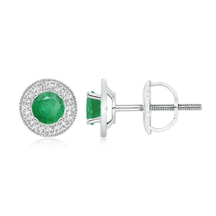 A - Emerald / 1.24 CT / 14 KT White Gold