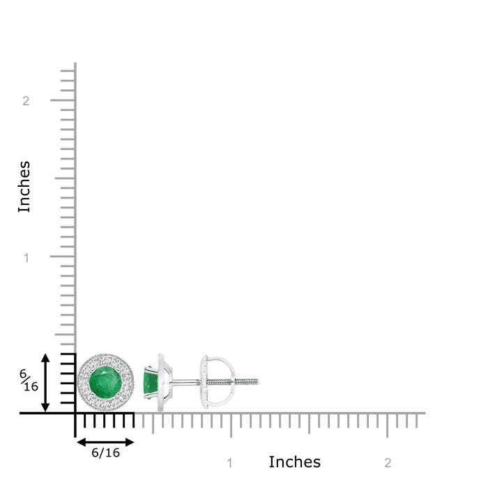 A - Emerald / 1.24 CT / 14 KT White Gold