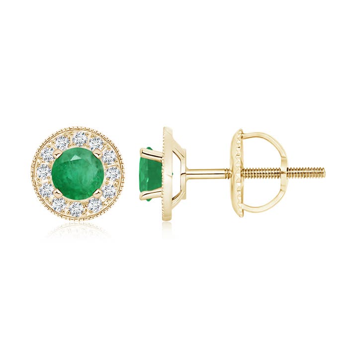 A - Emerald / 1.24 CT / 14 KT Yellow Gold