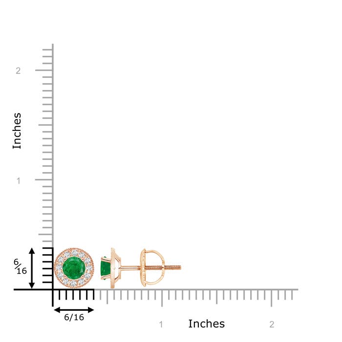 AA - Emerald / 1.24 CT / 14 KT Rose Gold