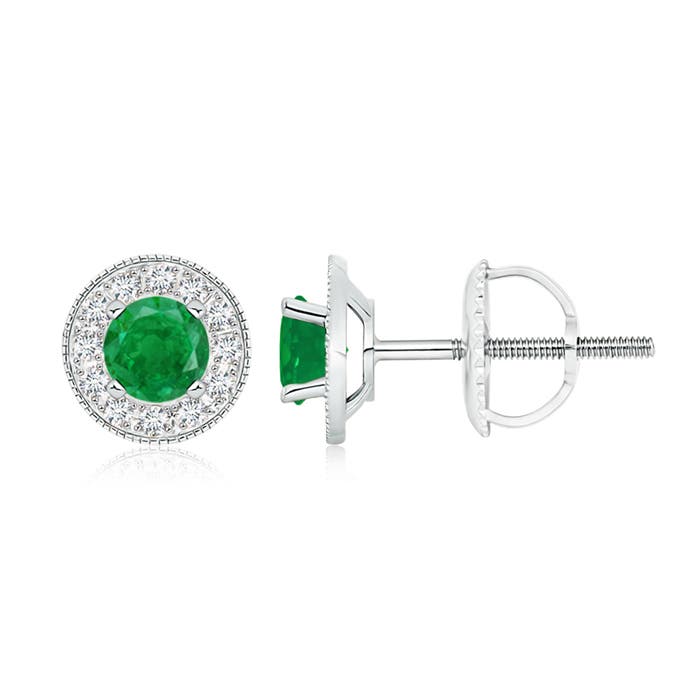 AA - Emerald / 1.24 CT / 14 KT White Gold