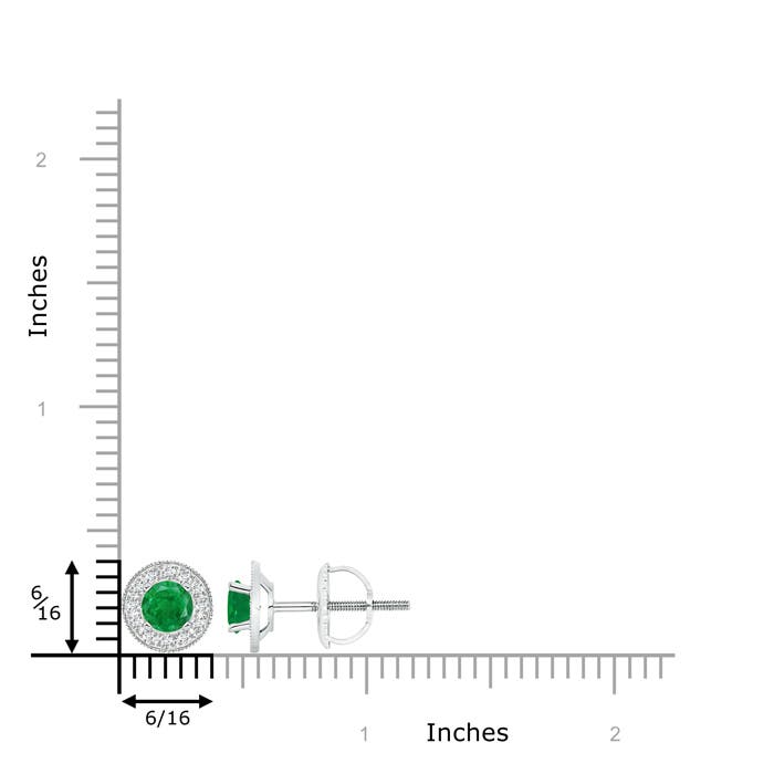 AA - Emerald / 1.24 CT / 14 KT White Gold