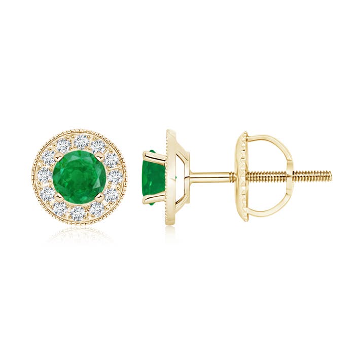 AA - Emerald / 1.24 CT / 14 KT Yellow Gold