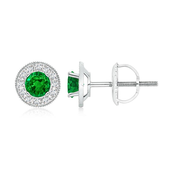 AAAA - Emerald / 1.24 CT / 14 KT White Gold