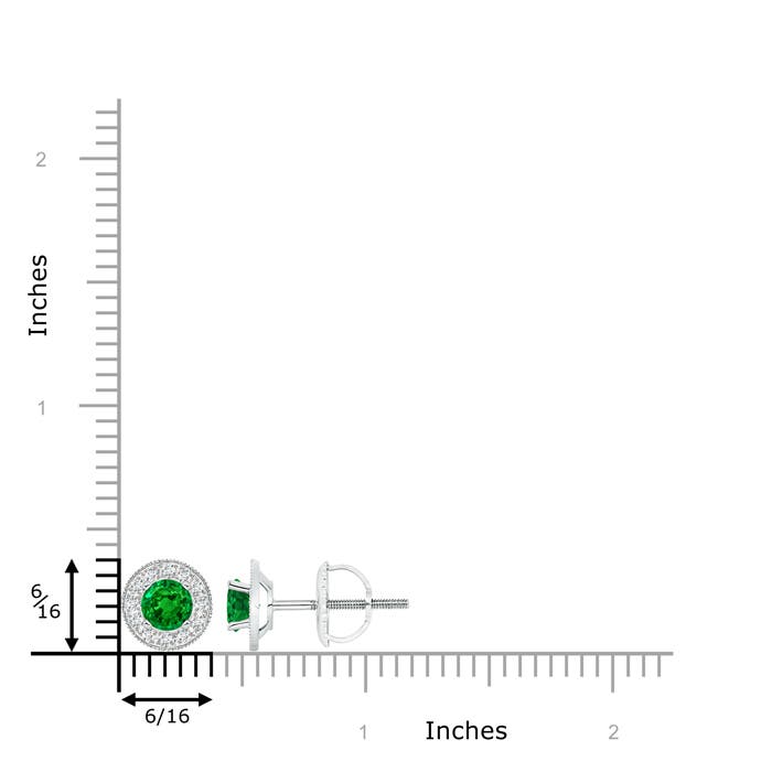 AAAA - Emerald / 1.24 CT / 14 KT White Gold