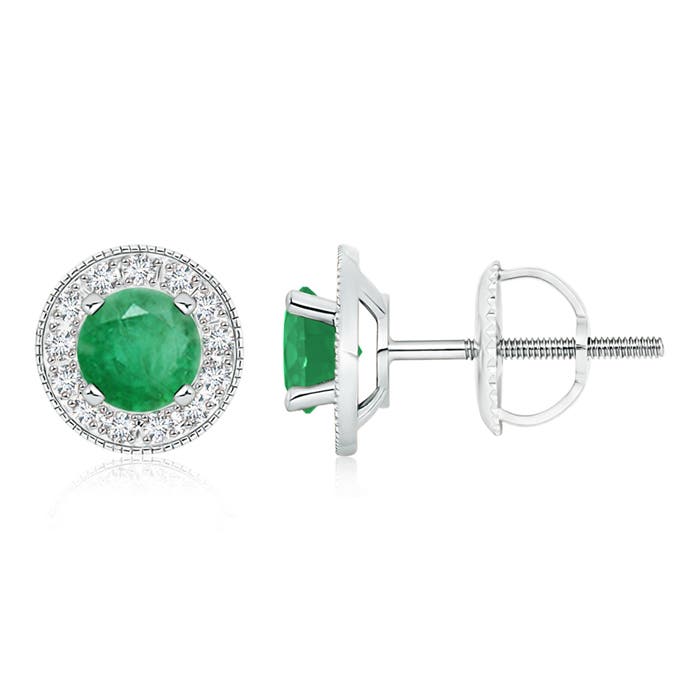 A - Emerald / 1.86 CT / 14 KT White Gold