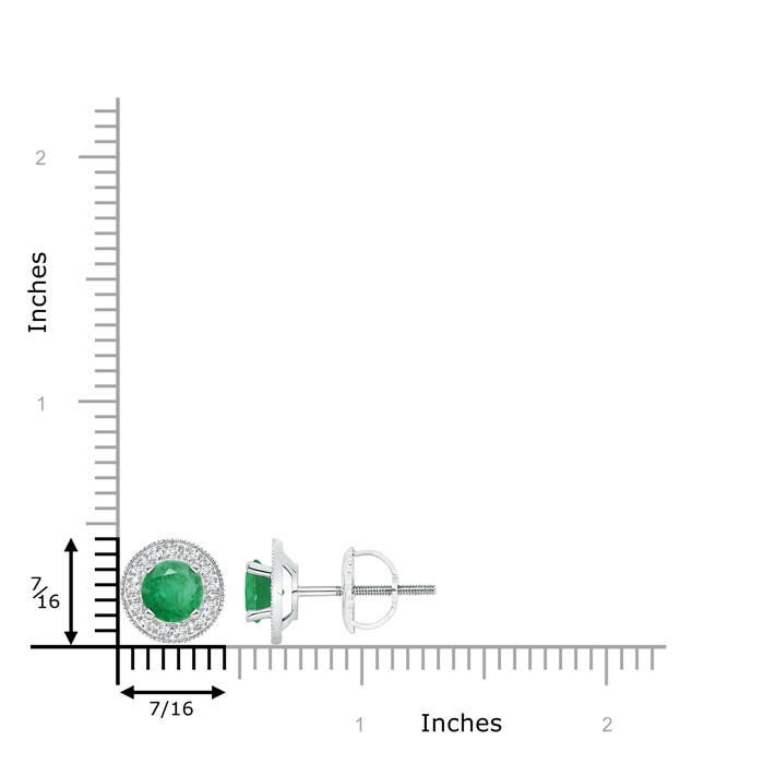 A - Emerald / 1.86 CT / 14 KT White Gold