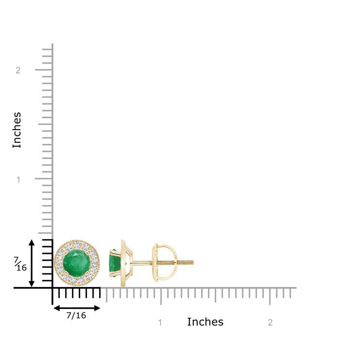 A - Emerald / 1.86 CT / 14 KT Yellow Gold