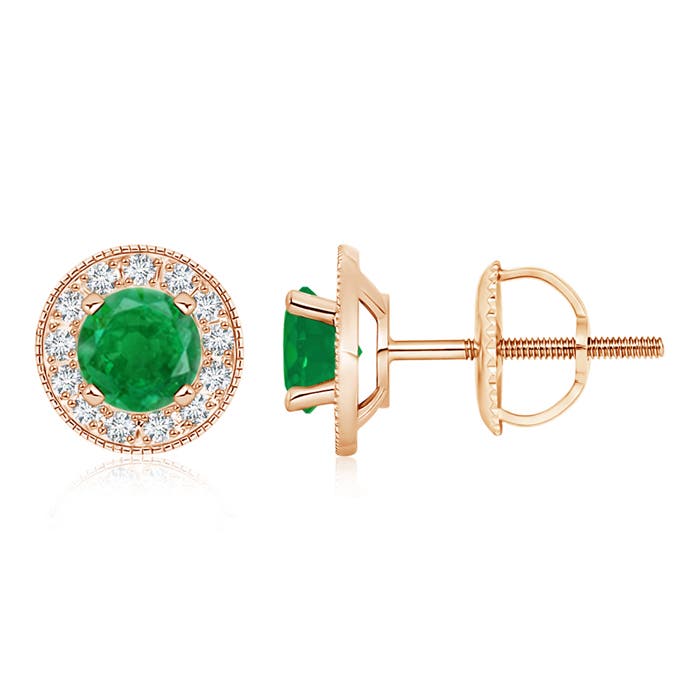 AA - Emerald / 1.86 CT / 14 KT Rose Gold