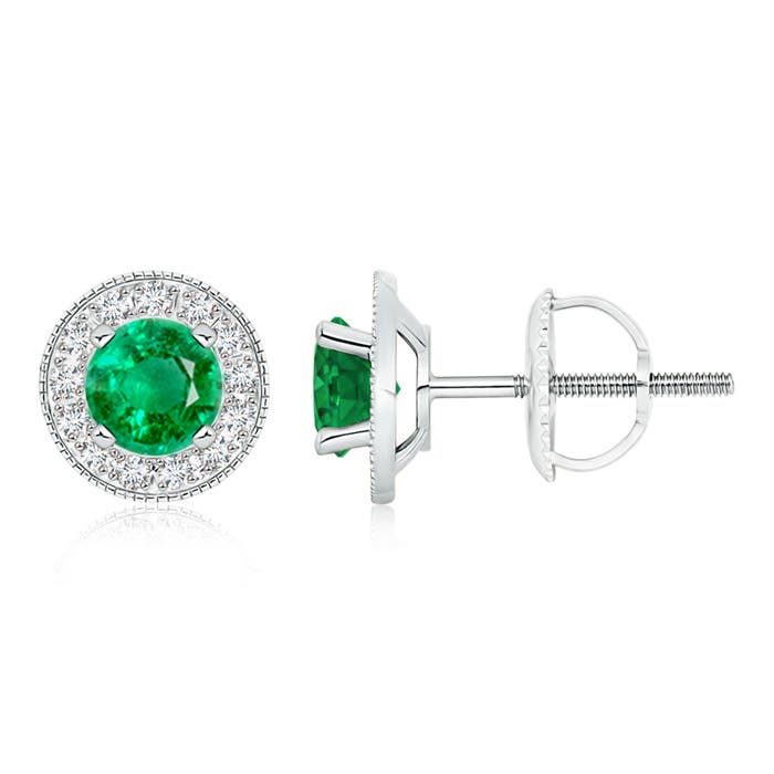 AAA - Emerald / 1.86 CT / 14 KT White Gold