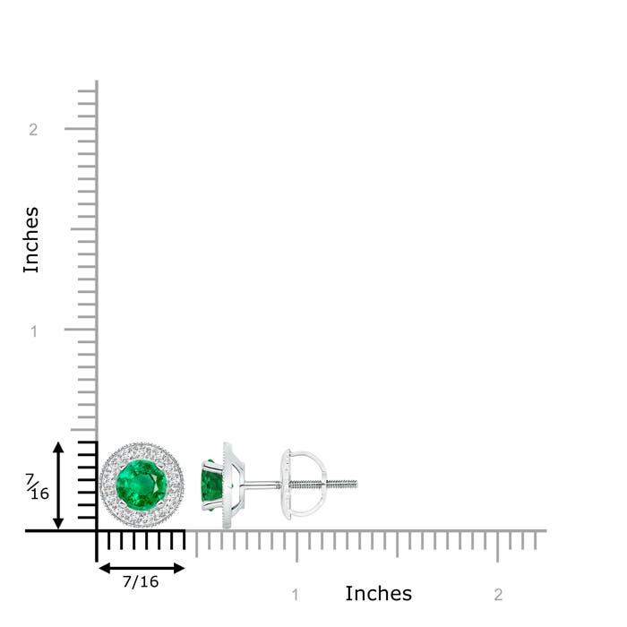 AAA - Emerald / 1.86 CT / 14 KT White Gold