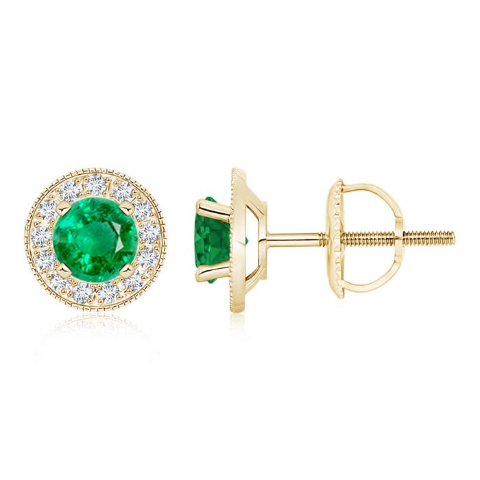 AAA - Emerald / 1.86 CT / 14 KT Yellow Gold