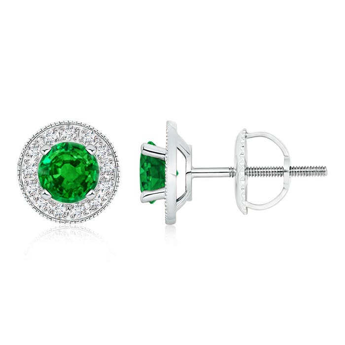 AAAA - Emerald / 1.86 CT / 14 KT White Gold