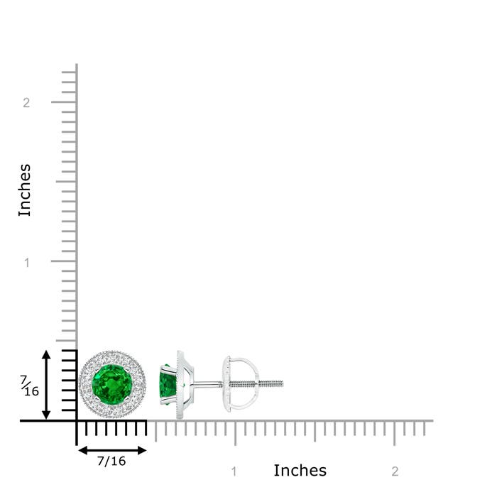 AAAA - Emerald / 1.86 CT / 14 KT White Gold