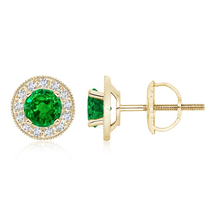 AAAA - Emerald / 1.86 CT / 14 KT Yellow Gold