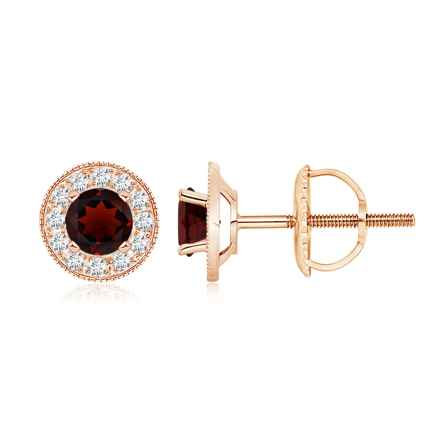 AA - Garnet / 1.54 CT / 14 KT Rose Gold