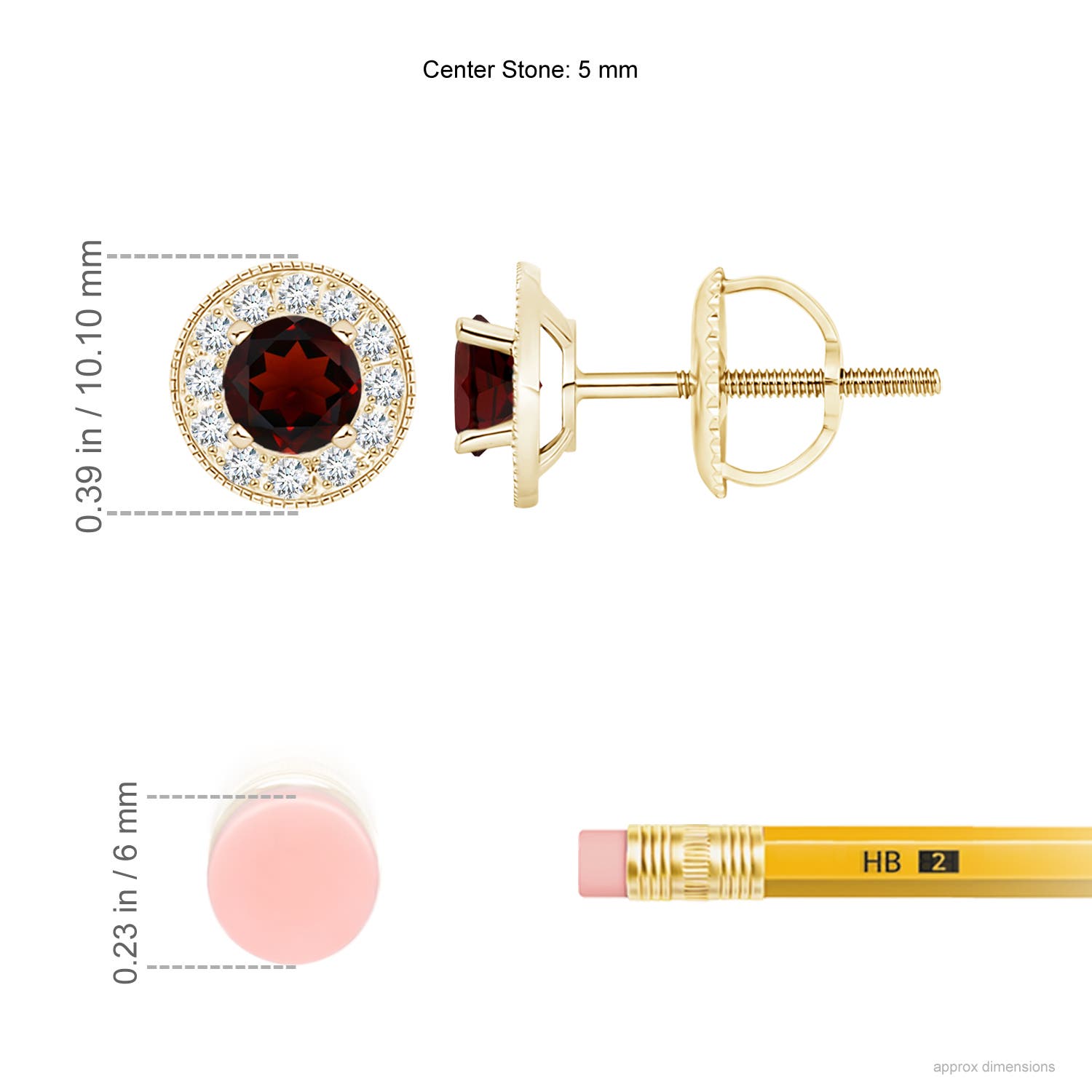 AA - Garnet / 1.54 CT / 14 KT Yellow Gold