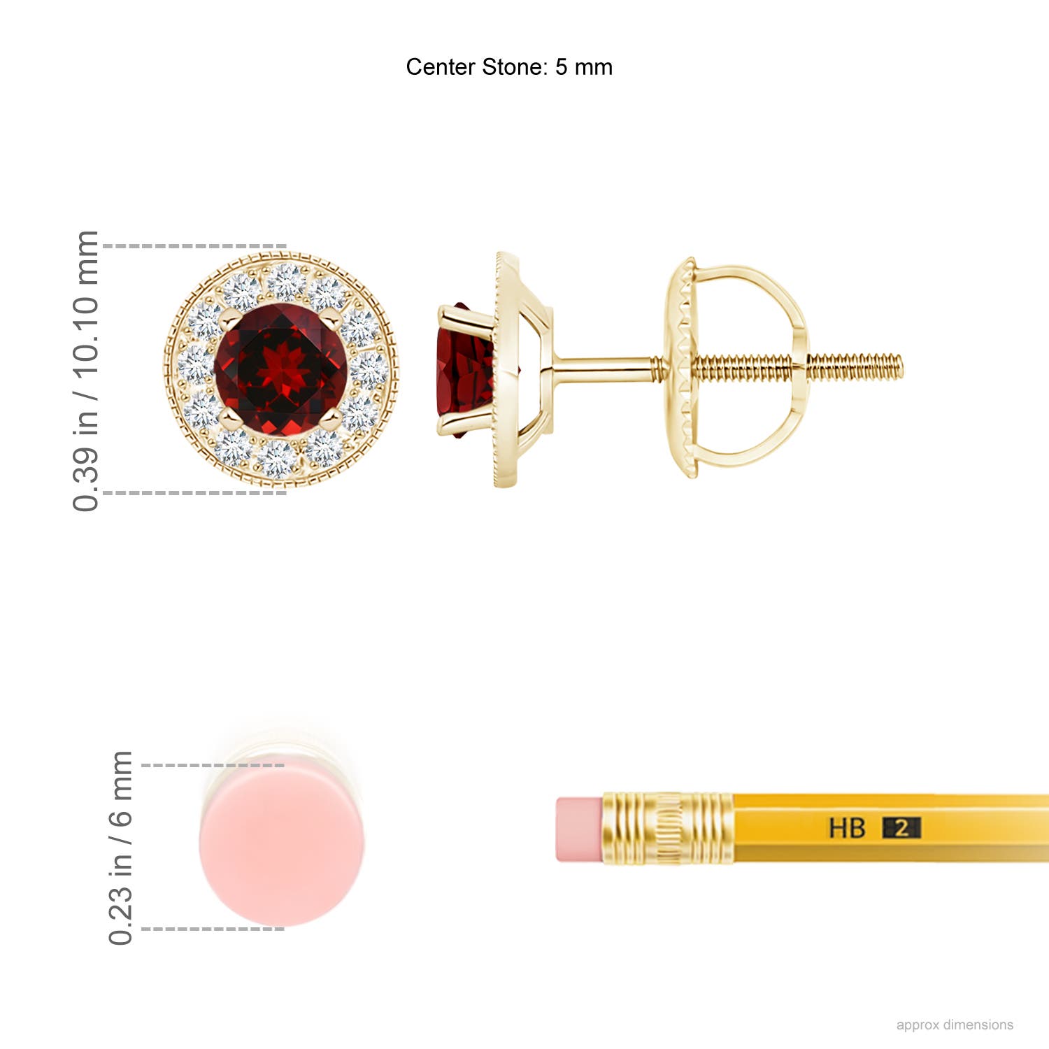 AAAA - Garnet / 1.54 CT / 14 KT Yellow Gold