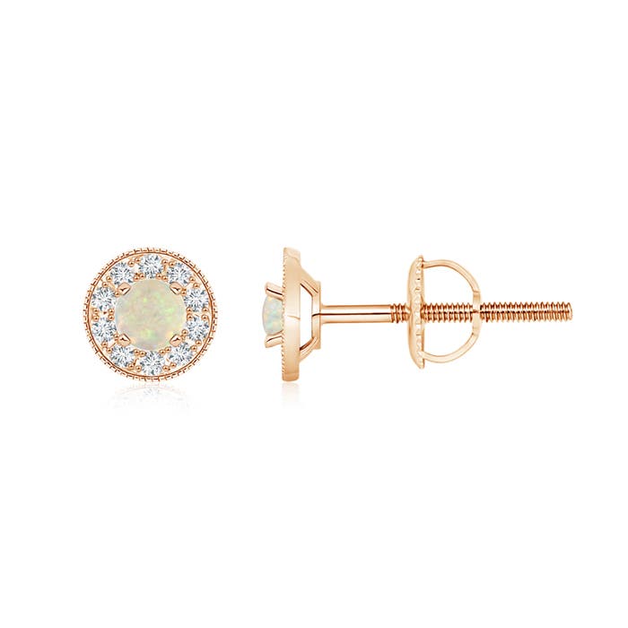 AAA - Opal / 0.6 CT / 14 KT Rose Gold