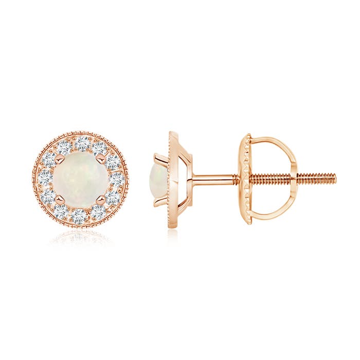 A - Opal / 1 CT / 14 KT Rose Gold