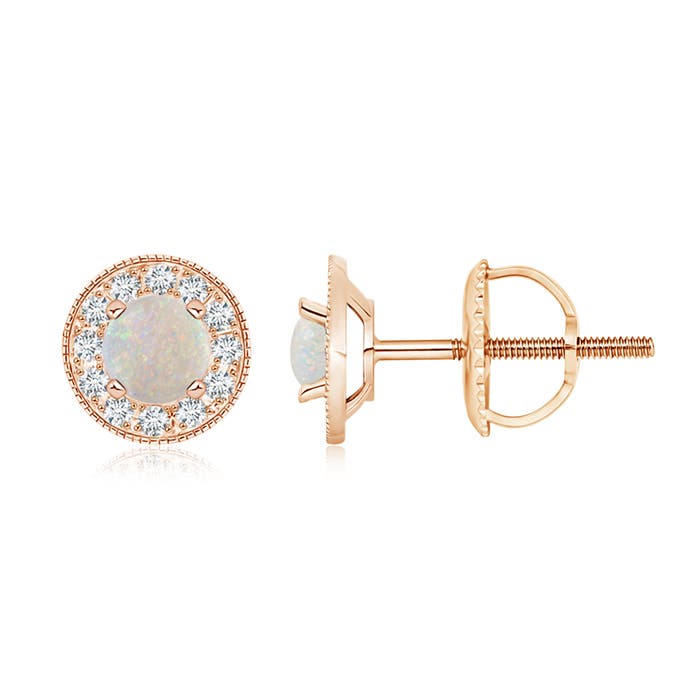 AA - Opal / 1 CT / 14 KT Rose Gold