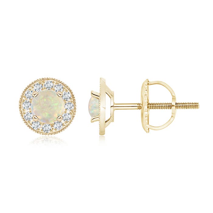 AAA - Opal / 1 CT / 14 KT Yellow Gold