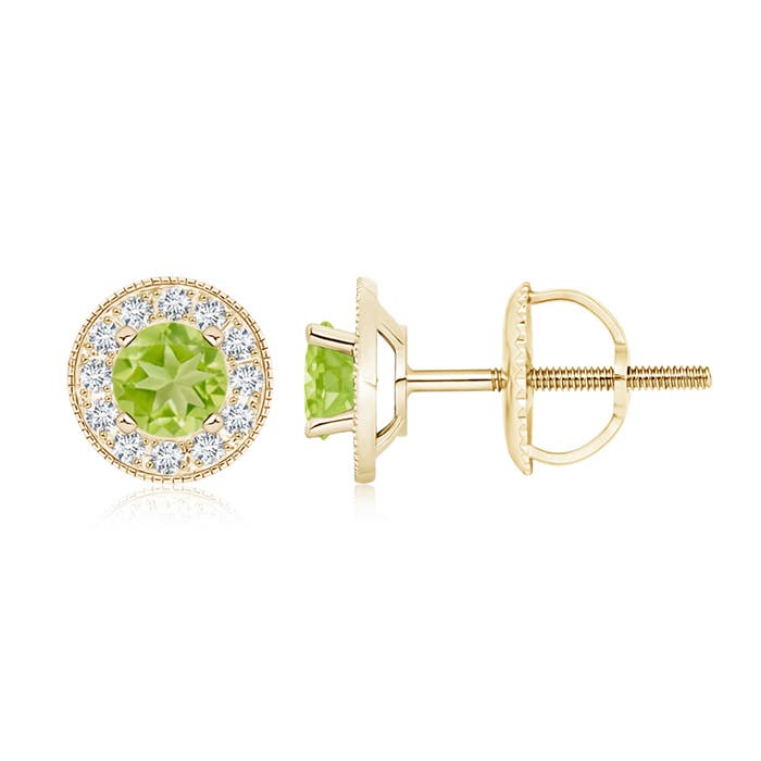 AA - Peridot / 1.44 CT / 14 KT Yellow Gold