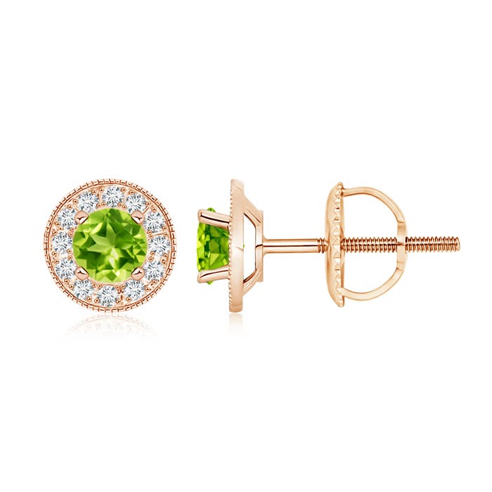 AAA - Peridot / 1.44 CT / 14 KT Rose Gold