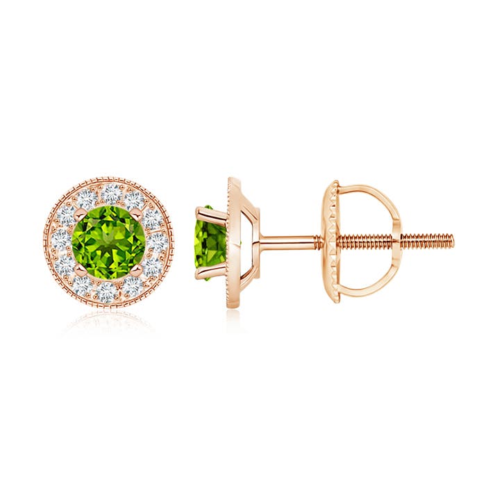 AAAA - Peridot / 1.44 CT / 14 KT Rose Gold