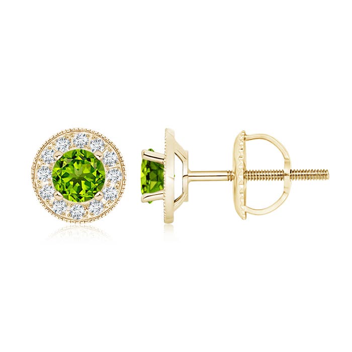 AAAA - Peridot / 1.44 CT / 14 KT Yellow Gold