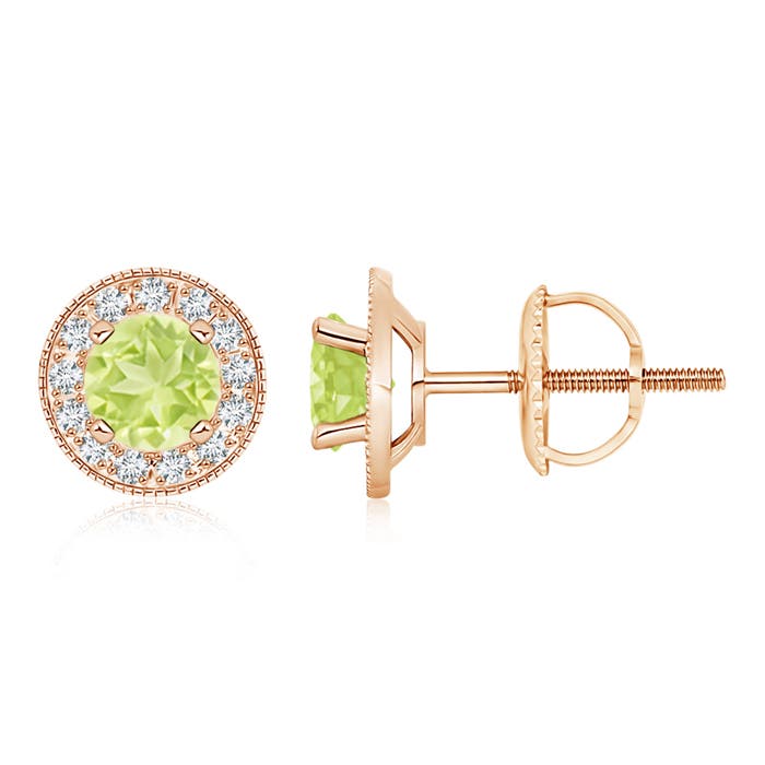 A - Peridot / 2.26 CT / 14 KT Rose Gold