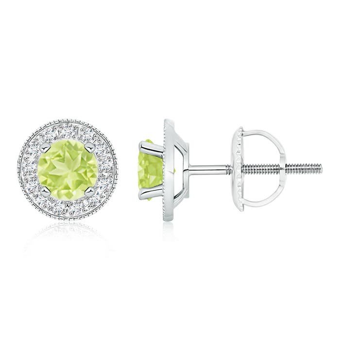 A - Peridot / 2.26 CT / 14 KT White Gold