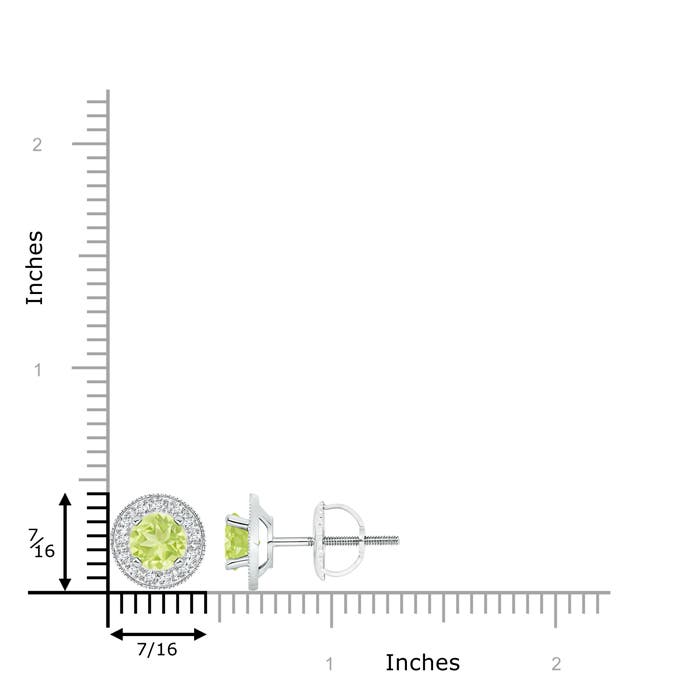 A - Peridot / 2.26 CT / 14 KT White Gold