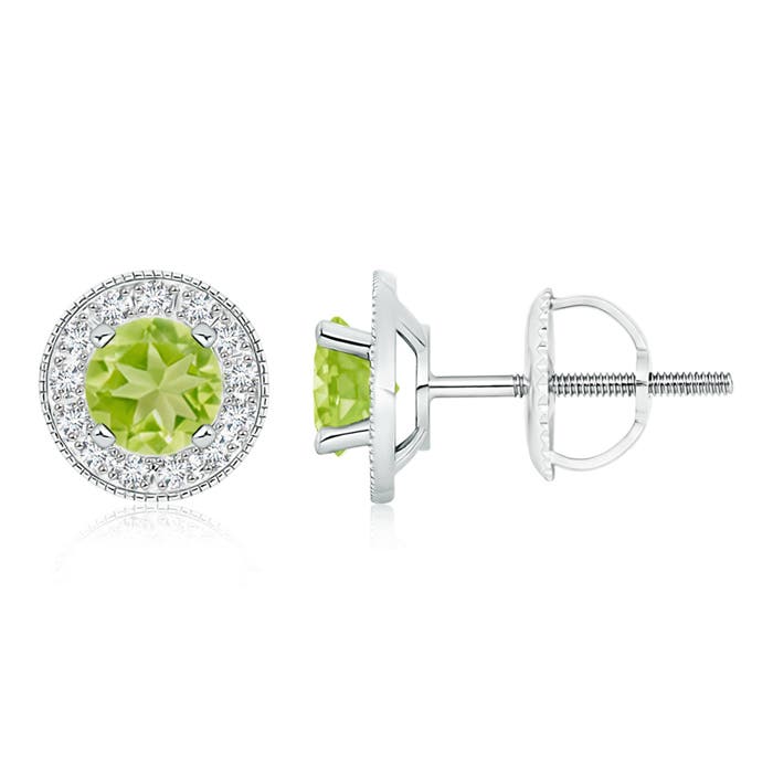 AA - Peridot / 2.26 CT / 14 KT White Gold