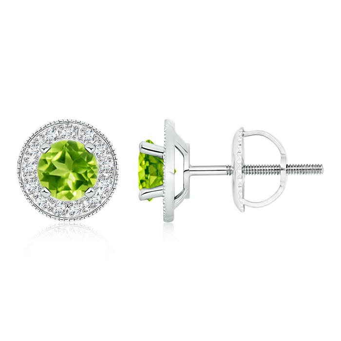 AAA - Peridot / 2.26 CT / 14 KT White Gold