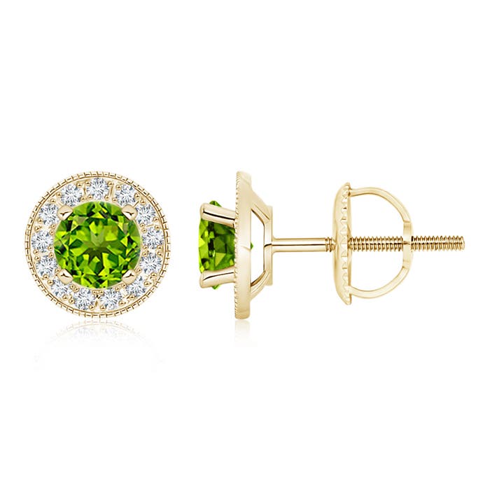 AAAA - Peridot / 2.26 CT / 14 KT Yellow Gold