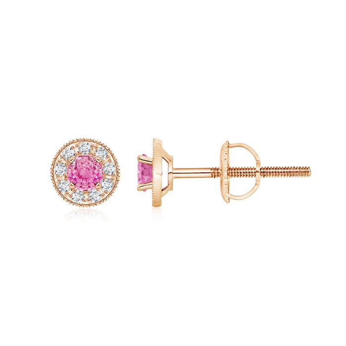 AA - Pink Sapphire / 0.71 CT / 14 KT Rose Gold