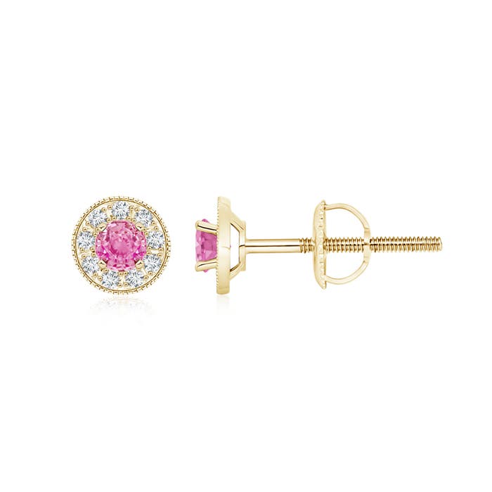 AA - Pink Sapphire / 0.71 CT / 14 KT Yellow Gold