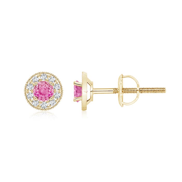 AA - Pink Sapphire / 0.94 CT / 14 KT Yellow Gold