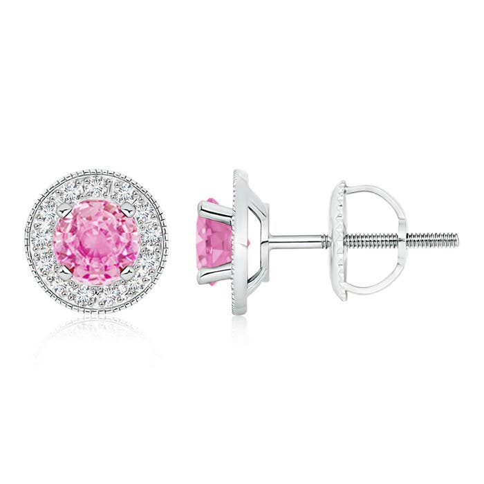 A - Pink Sapphire / 2.36 CT / 14 KT White Gold