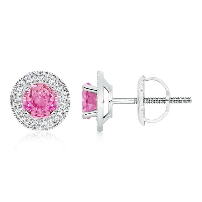 AA - Pink Sapphire / 2.36 CT / 14 KT White Gold