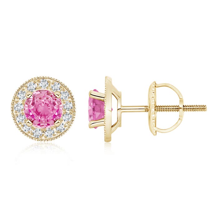 AA - Pink Sapphire / 2.36 CT / 14 KT Yellow Gold