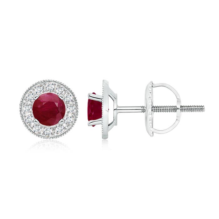 A - Ruby / 1.54 CT / 14 KT White Gold