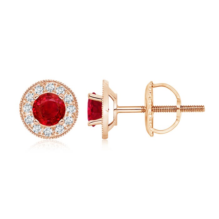 AAA - Ruby / 1.54 CT / 14 KT Rose Gold