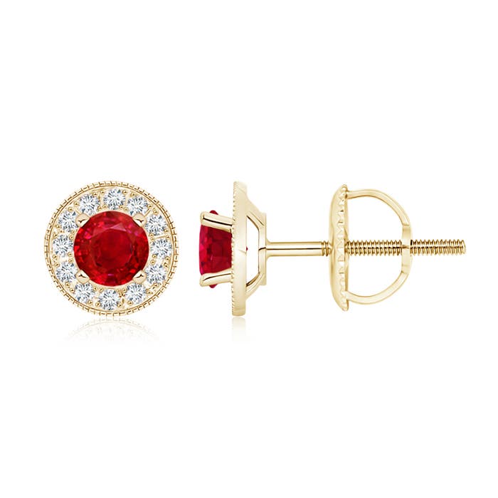 AAA - Ruby / 1.54 CT / 14 KT Yellow Gold